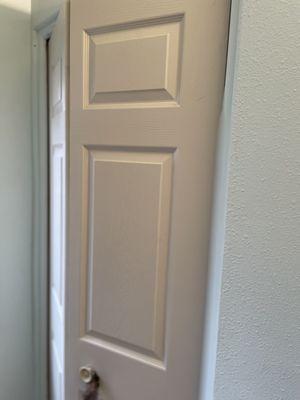 Repaired Sliding Closet Door.