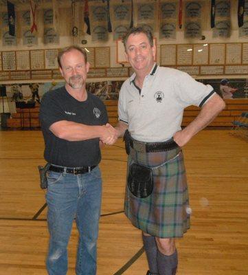 Aaron Shaw is an instructor at the College of Piping, Steve under him for session in 2010