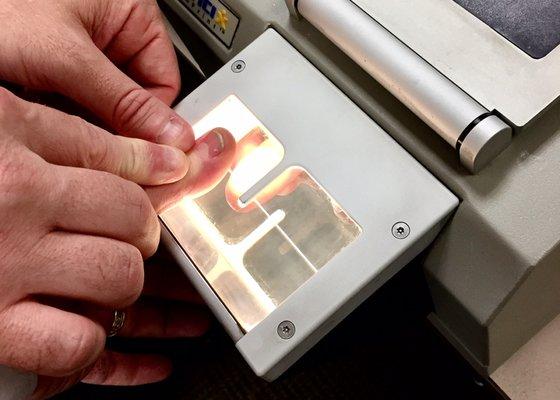 We offer modern Live Scan digital fingerprinting for all Live Scan needs.