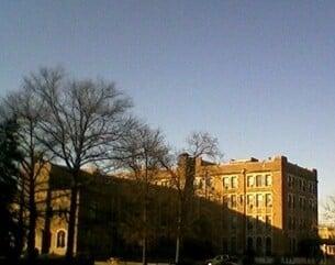 Rear of main building Ryan Hall.