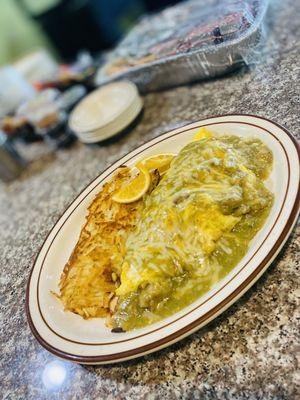 Chile Verde Omelette