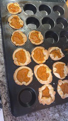 Sweet potato pie tarts