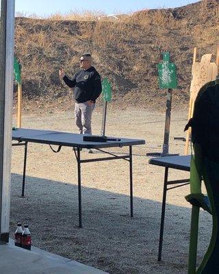 Range and our instructor Jesus Gallardo