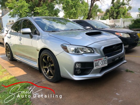 Complete Detail making this WRX look great inside and out. Auto Detailing in Edmond, Ok