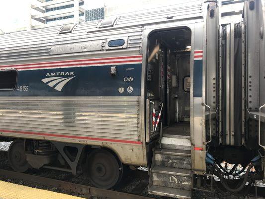 Amtrak train car