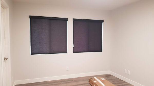 Dark Single Roller Shade - Monterey Park, CA