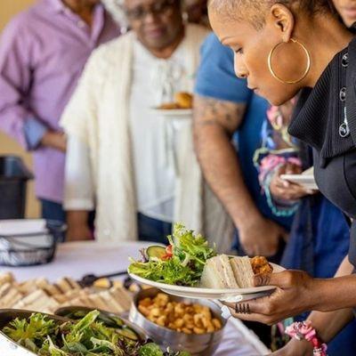 Food time at baby shower