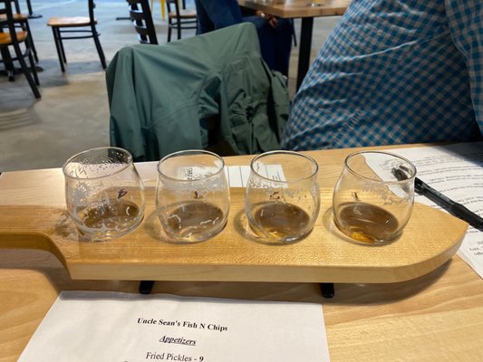 Flight of beer