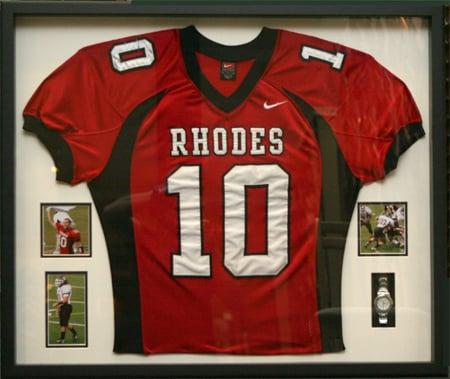 We frame personal and professional jerseys covering all sports.  You can include photos for even more personalization.