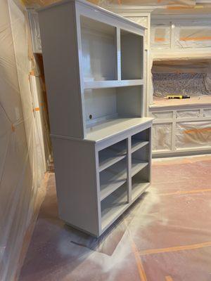 This cabinet was so dingy...one coat and its already looking amazing!