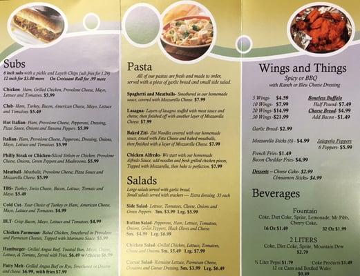 Menu Part 2