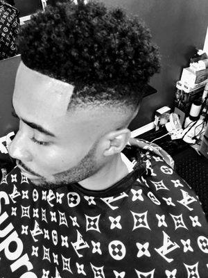 Hi bald fade course hair kinky top (sponge)®