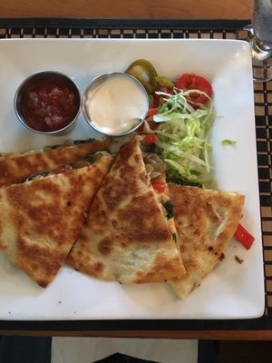 Vegetable quesadillas