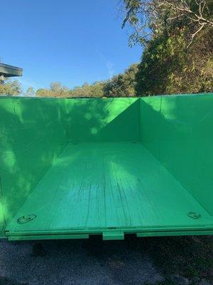 Empty Dump Trailer - 14' x 7' x 4'