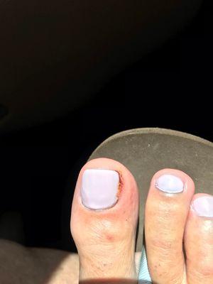 My pedi at Gel Nails