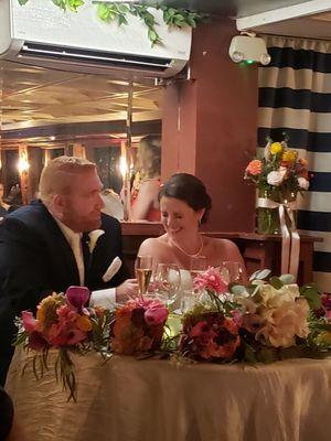 Perfect dinner and floral display