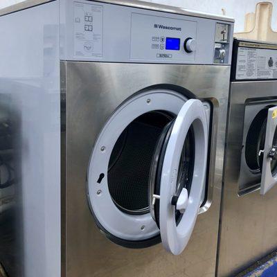 2 New GIANT washers with higher extract! (Less drying time and fits 40-60 pounds of laundry in one go!)