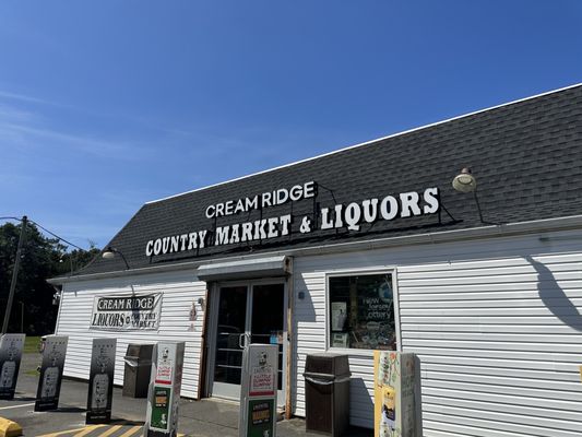 When you're in cream ridge country, you're gonna need a market and some liquors