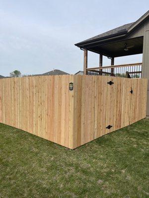 6'privacy cedar fence