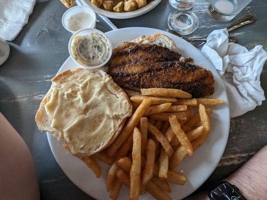 Grouper (blackened) sandwich