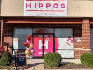 Hippos in Chesterfield is located approx. 25 minutes west of the downtown area of St. Louis near Highway 64 & 40 corridor