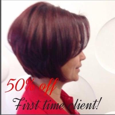 Call today first time clients receive 50% off first time visit!