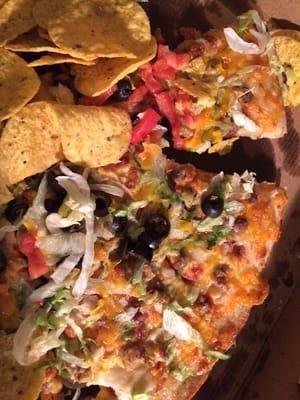 Super taco pizza slices were all messed up!