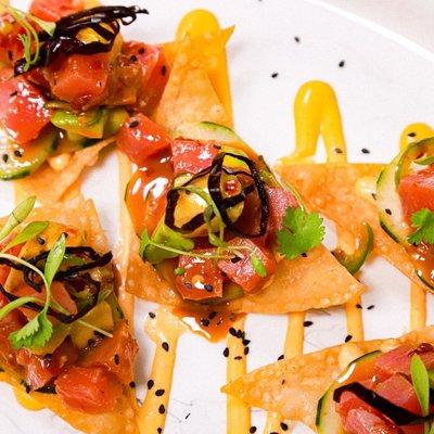 Ahi Nachos