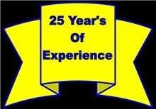 25 Years Experience