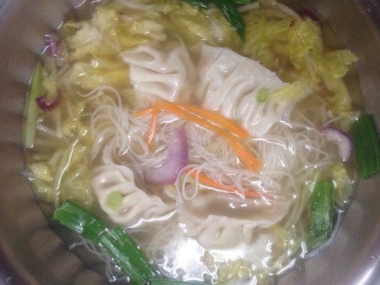 Chicken Dumpling Noodle Soup