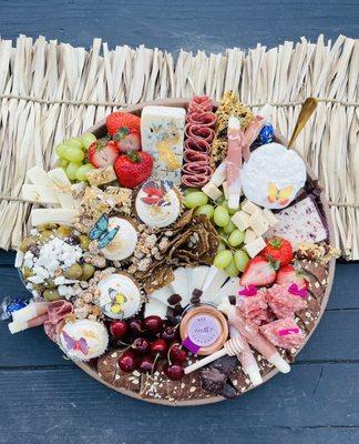 Ultimate spring sweets love tray charcuterie and cupcakes