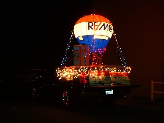 Taking part in the Lynden, WA lighted parade.