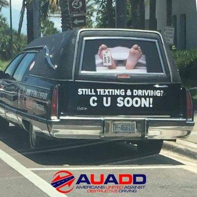 Texting and driving, is a form of destructive driving.  see more examples here. https://auadd.org/destructive-driving/