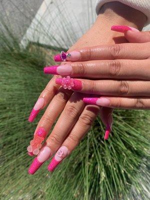 Pretty in Pink, Gel X by JoEtta