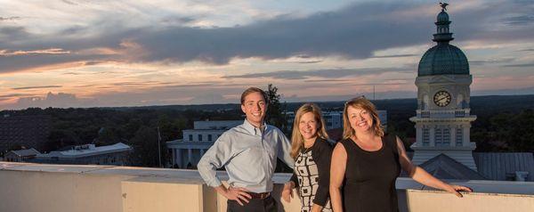 The Trifecta Advisors Team: Tom Fisher, Christina Hammond, and Donna Smith Fee