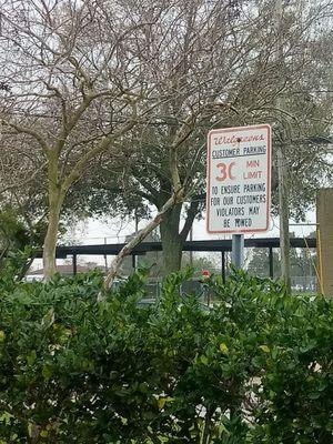 Parking time limits