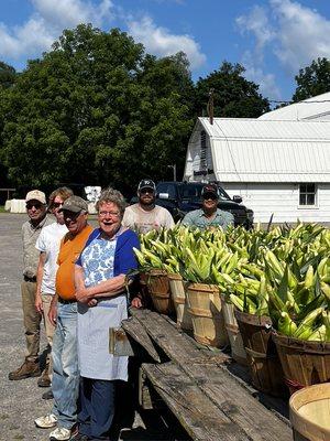 The Henry Family proudly announce that our corn is ready!