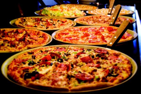 Pizza Ranch's buffet offers a variety of pizzas. If you don't see your favorite, you can request it and they'll make it for you!