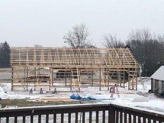 Pole Barn build in Ceresco, Mi