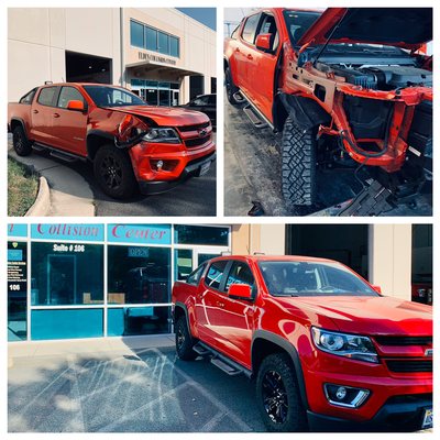 2018 Chevrolet Colorado front end impact