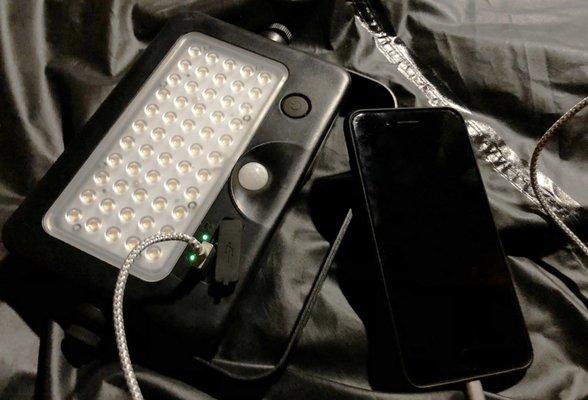 Multipurpose Solar Light - SOLTAB. SOLTAB can also be used as small power bank for camping.