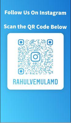 Follow us on instagram @rahulvemulamd