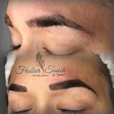 Eyebrow Microblading (covering old PMU)