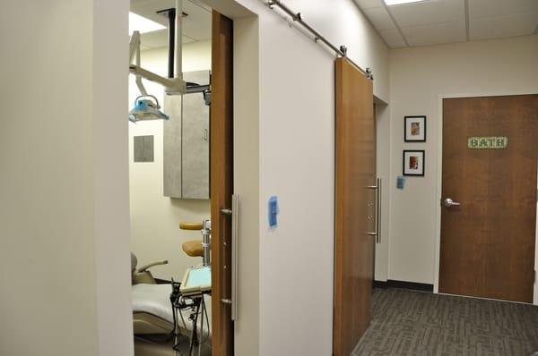 All of our treatment rooms are closed in to insure your privacy