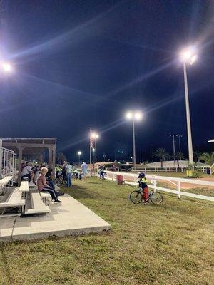 Viewing Stands and the track