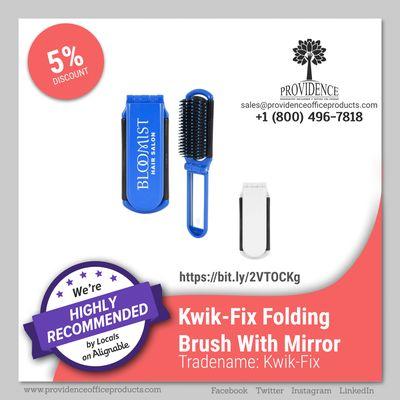 Kwik-Fix Folding Brush With Mirror ORDER HERE https://bit.ly/2VTOCKg