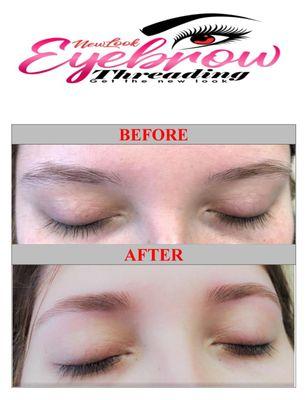 Eyebrow Treading done by New Look eyebrow Threading Artists. New Look Eyebrow Threading, 3007 Rigsby Ave, San Antonio, TX 78220