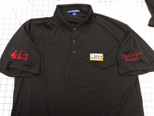 Schluter Systems shirt for The Carpet Shoppe