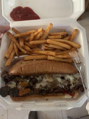 Philly cheesesteak!!'n