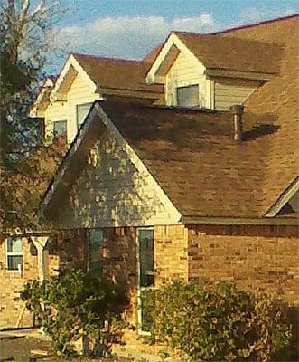 Siding on dormers carries look of house throughout, while providing excellent protection for the exposed areas and corners.